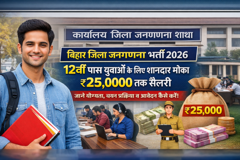 Bihar District Census Recruitment 2026