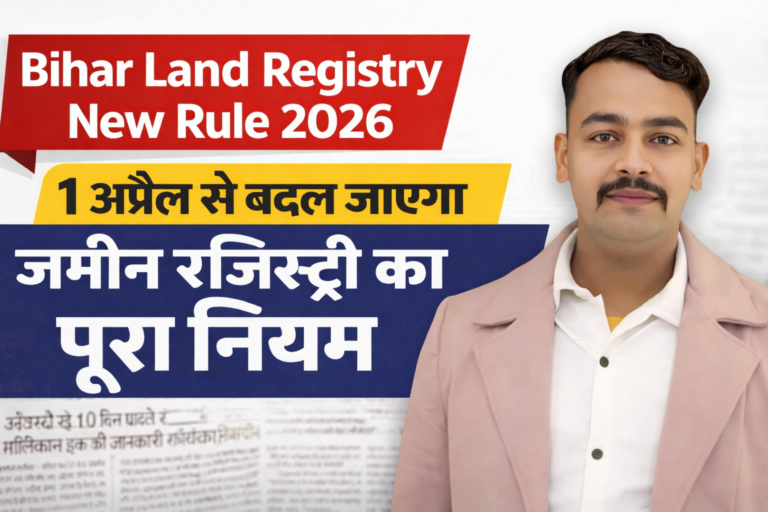 Bihar Land Registry New Rule 2026