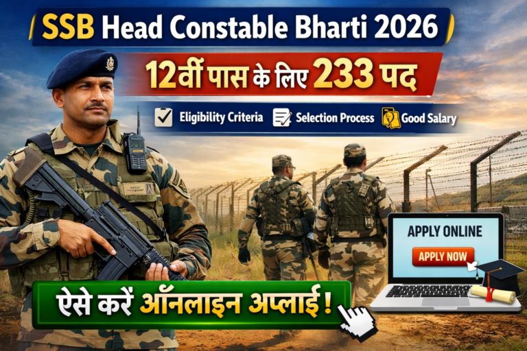 SSB Head Constable Bharti 2026